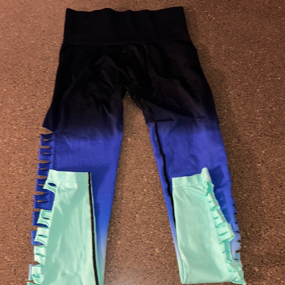 Ombré PINK leggings worn once